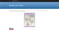 Desktop Screenshot of benningtoncandle.com