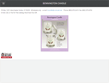 Tablet Screenshot of benningtoncandle.com